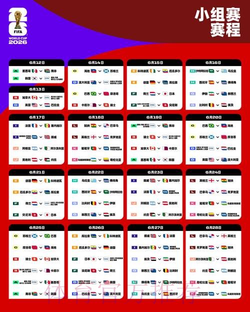 2026世界杯小组赛赛程哪个平台好